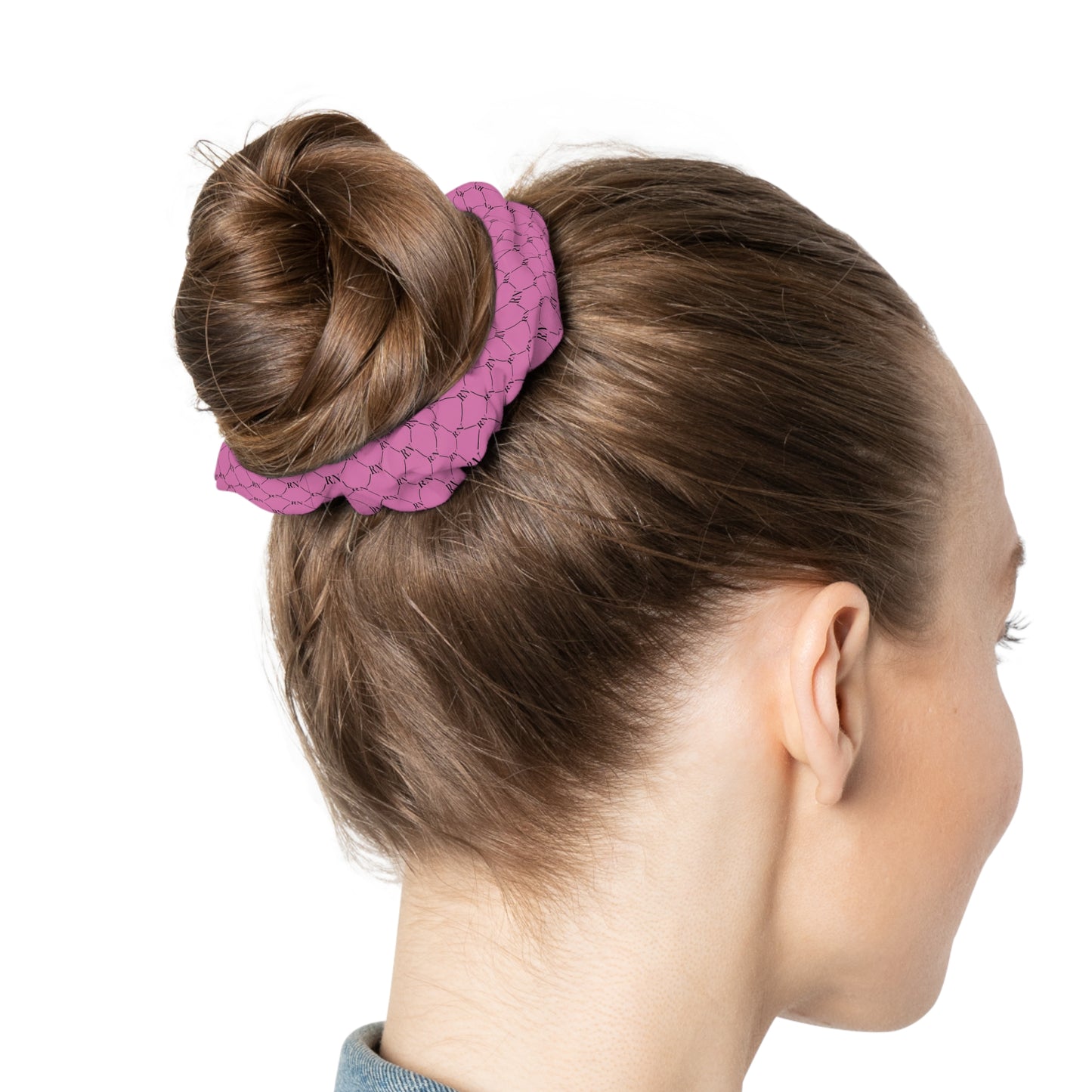 Hair Scrunchie, Cute RN Pattern, Head to Toe Nurse Gift, Elastic Hair Tie, Scrunchie Set, Hair Accessory, Hairstyle Accessory, Bun Holder