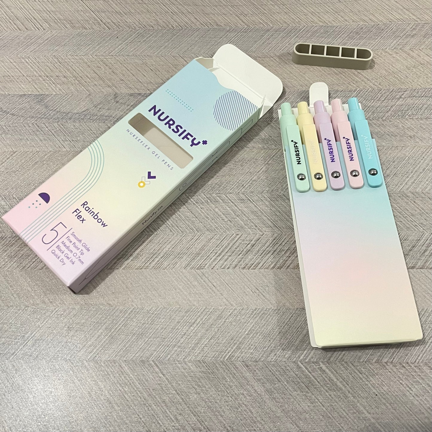 Nursify+ NurseFlex Gel Pens – Fine Point Black Ink (5-Pack)