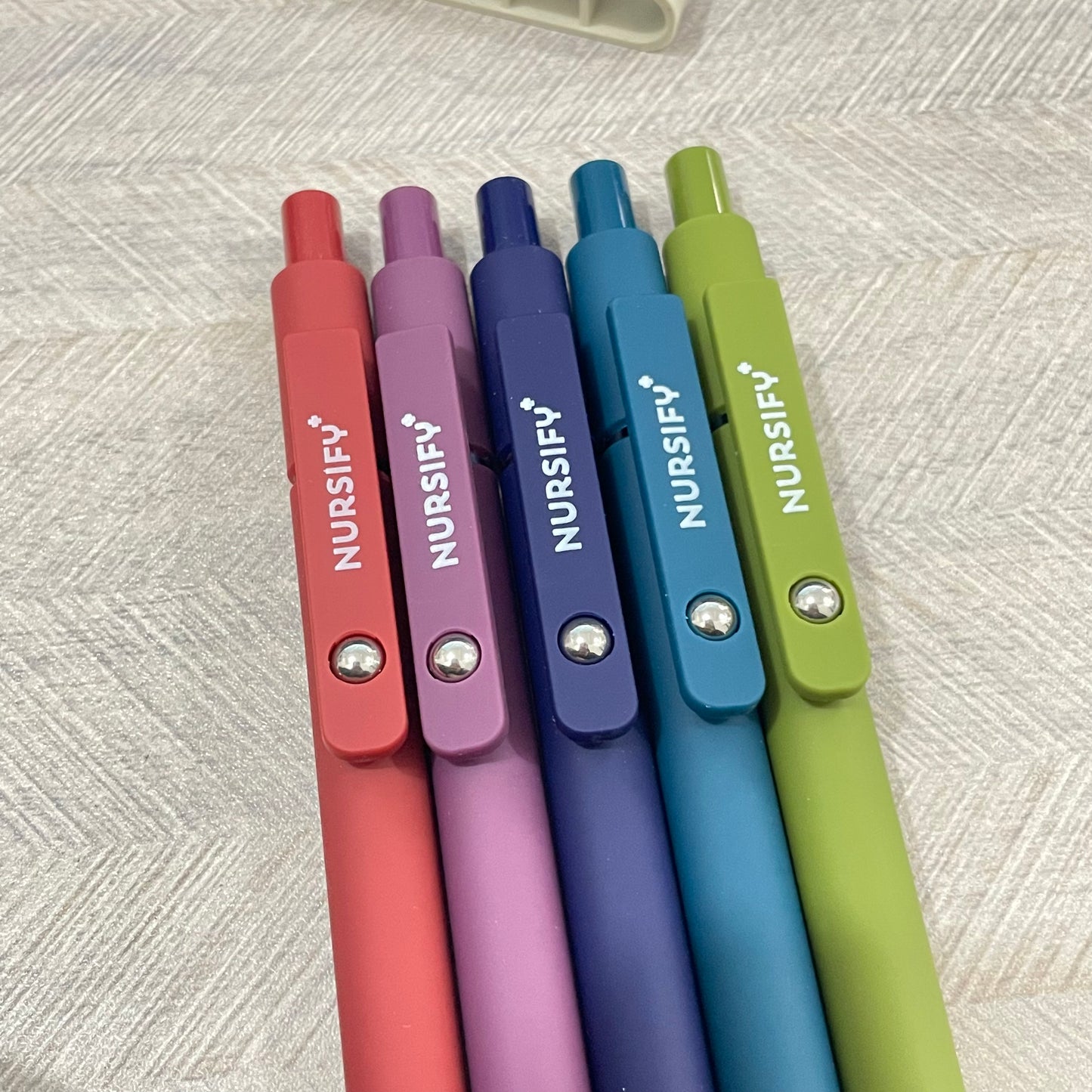 Nursify+ NurseFlex Gel Pens – Fine Point Black Ink (5-Pack)