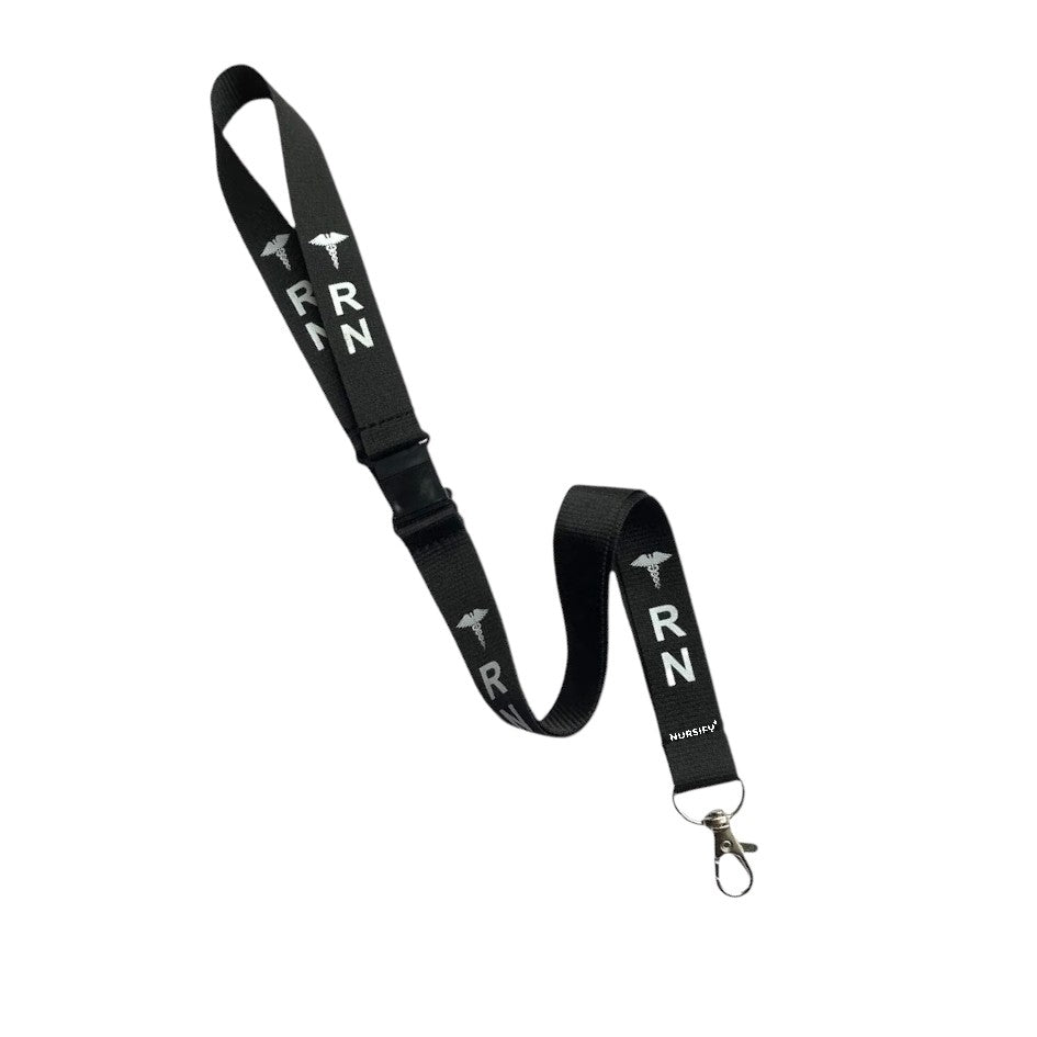RN Lanyard ID Holder with 2 Breakaways for Safety