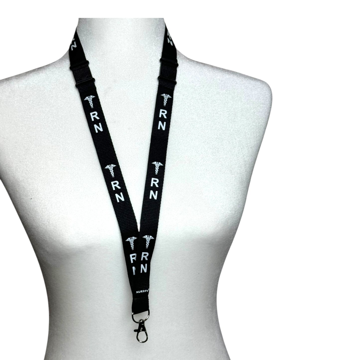 Nursify RN Lanyard Black