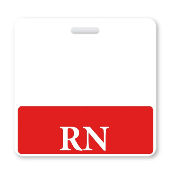 COLORED RN BADGE BUDDY, Nurse Badge Buddy, Nurse Id, Nurse Gift, Horizontal Badge Buddy, Nurse Tag
