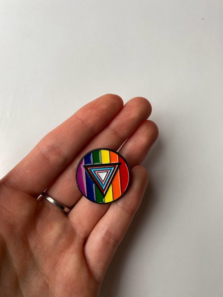 PRIDE ENAMEL PIN, Pride, 2SLGBTQIA+ Support, Pride Representation, Pride Gift