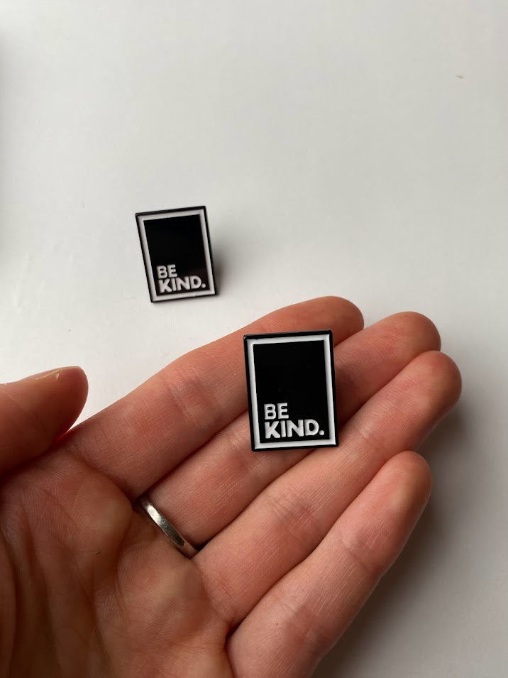 BE KIND ENAMEL PIN, Positivity Pin, Be Nice To Everyone