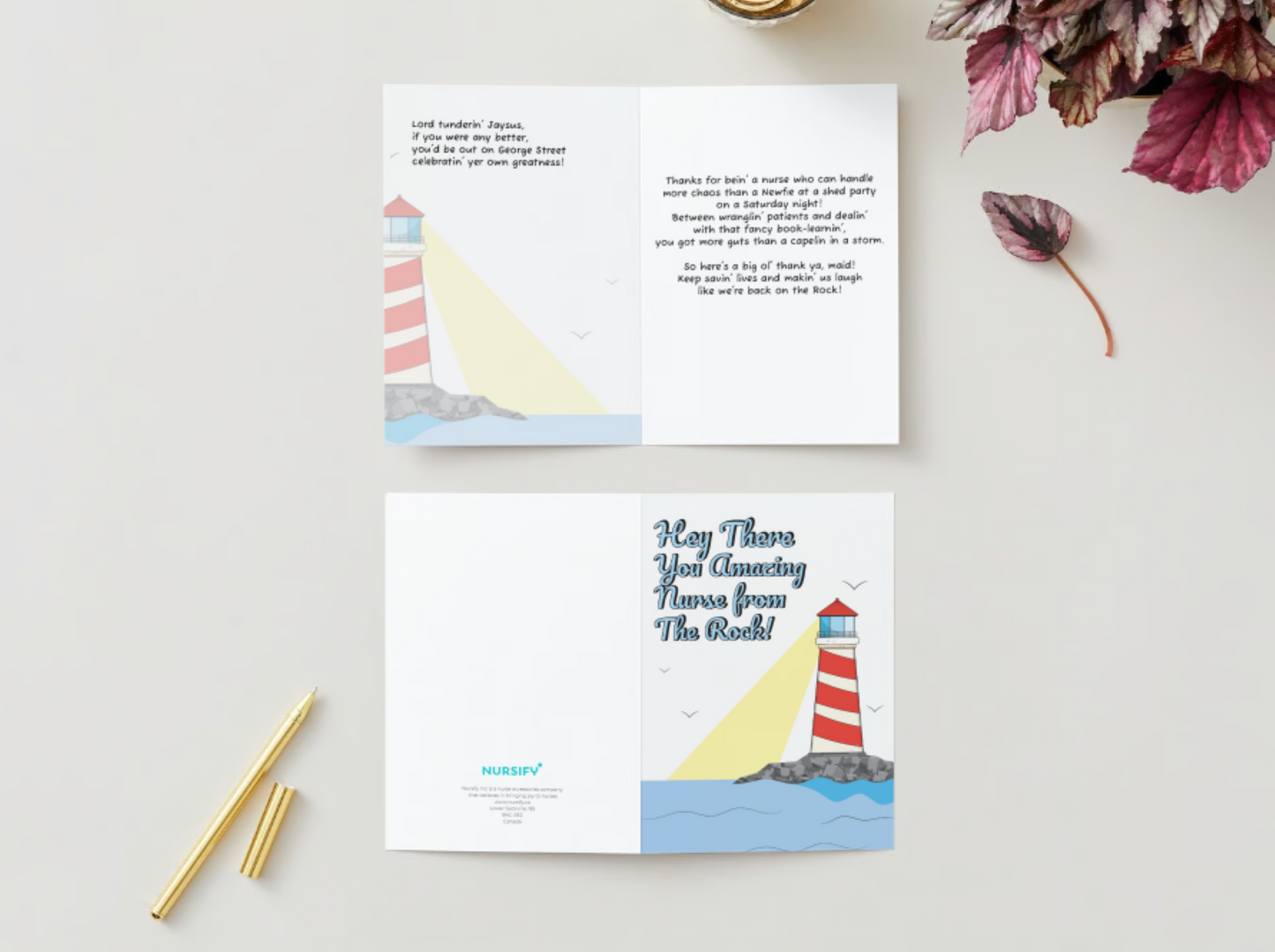 Funny Newfoundland Nurse Appreciation Greeting Card