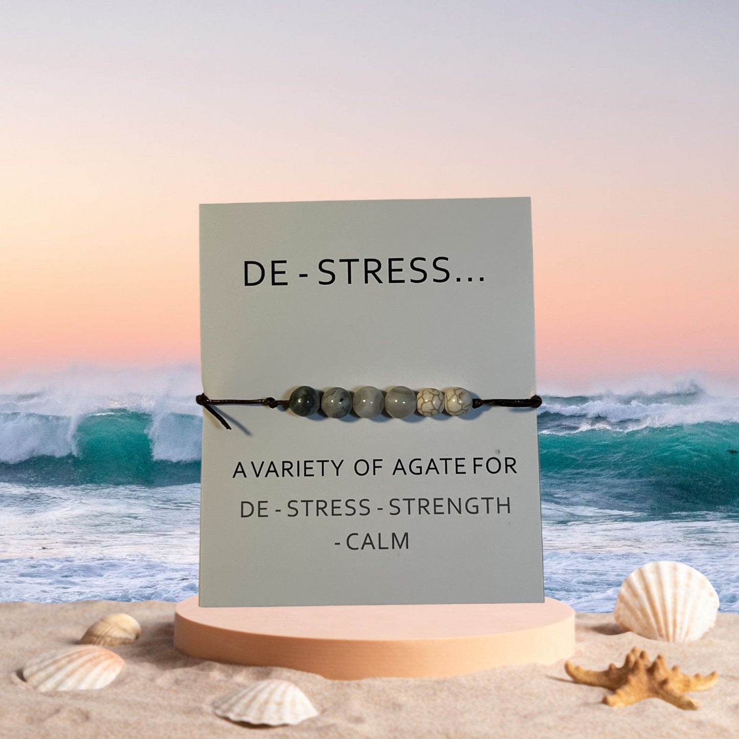 POSITIVITY BRACELET, De-Stress Bracelet, Stone Bracelet