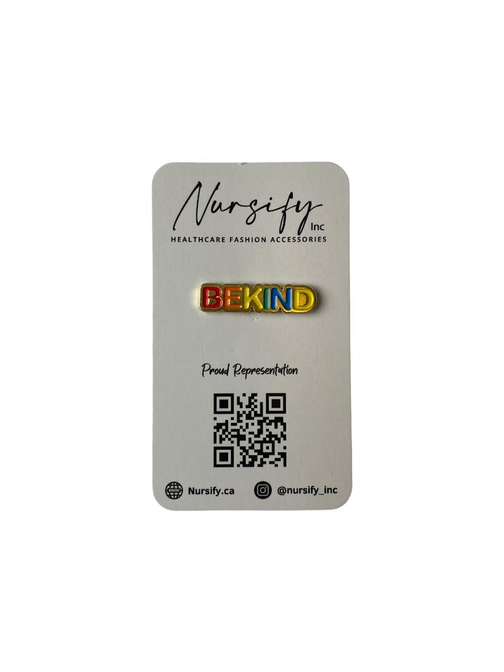 BE KIND ENAMEL PIN, Positivity Pin, Be Nice To Everyone