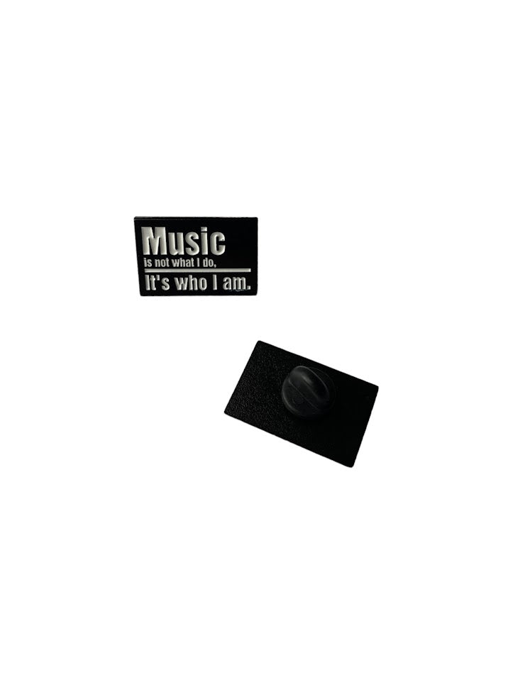 MUSIC ENAMEL PIN, Music Lover, Music Related Quotes