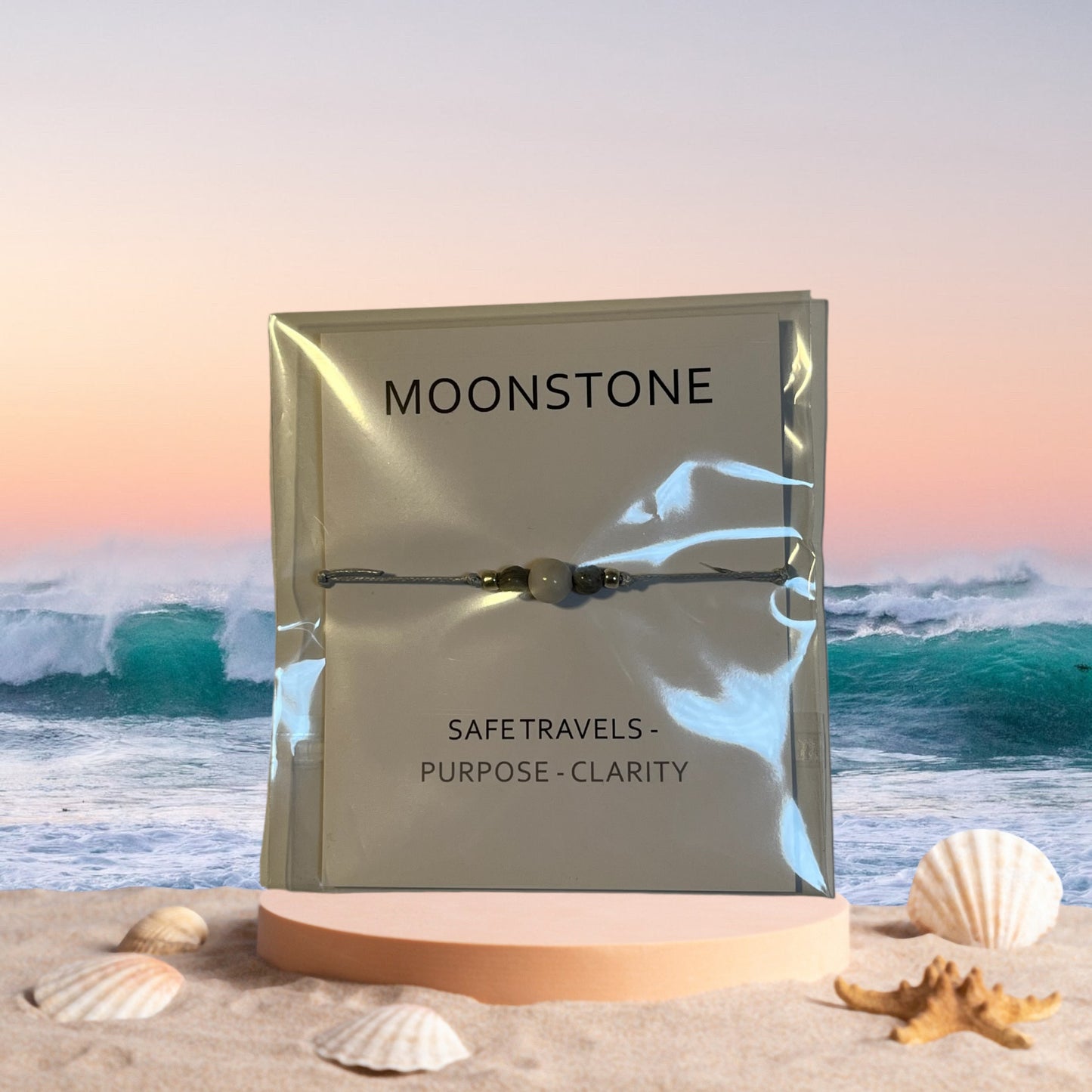 POSITIVITY BRACELET, Moonstone Bracelet, Stone Bracelet