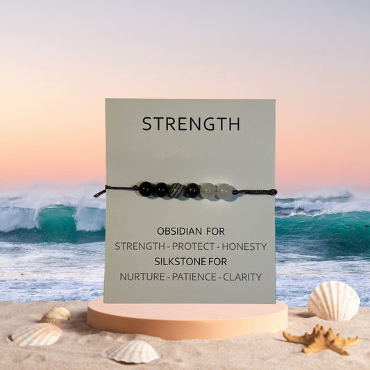 POSITIVITY BRACELET, Strength Bracelet, Stone Bracelet