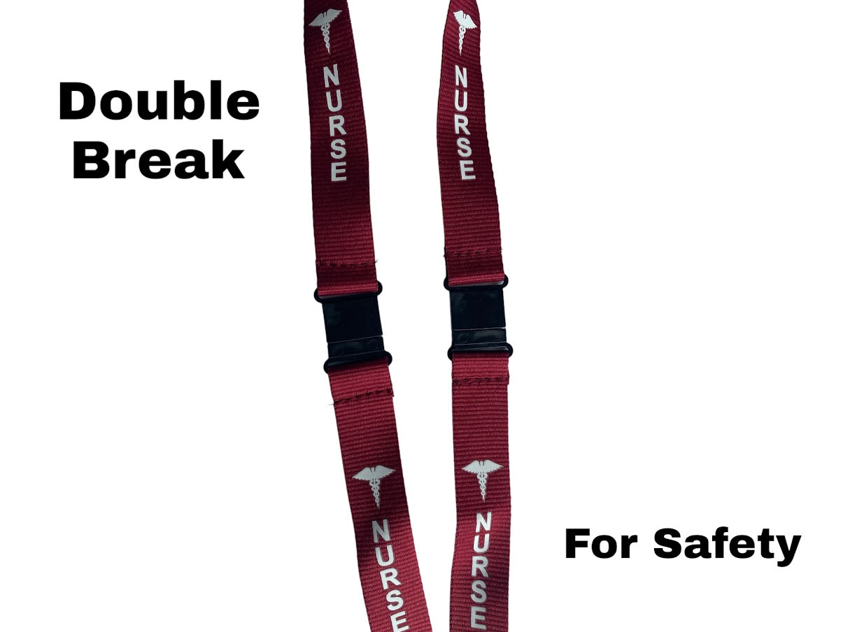 NURSE LANYARD BURGUNDY