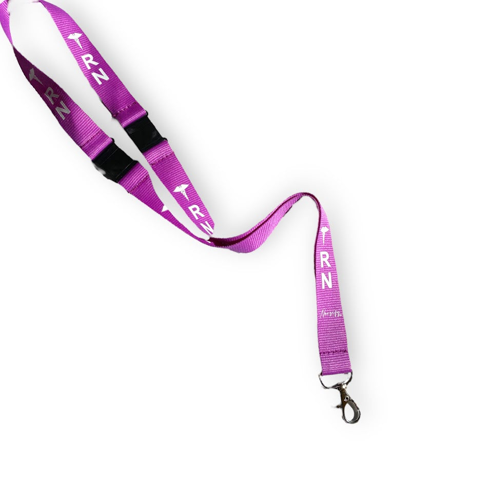 RN Lanyard ID Holder with 2 Breakaways for Safety