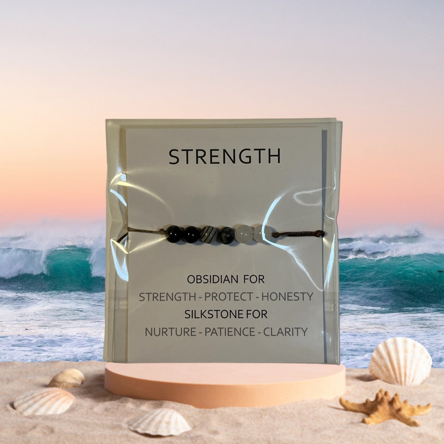 POSITIVITY BRACELET, Strength Bracelet, Stone Bracelet