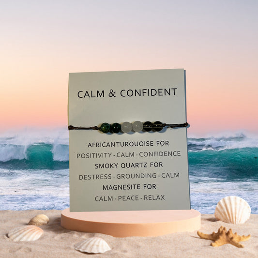 POSITIVITY BRACELET, Calm&Confident Bracelet, Stone Bracelet