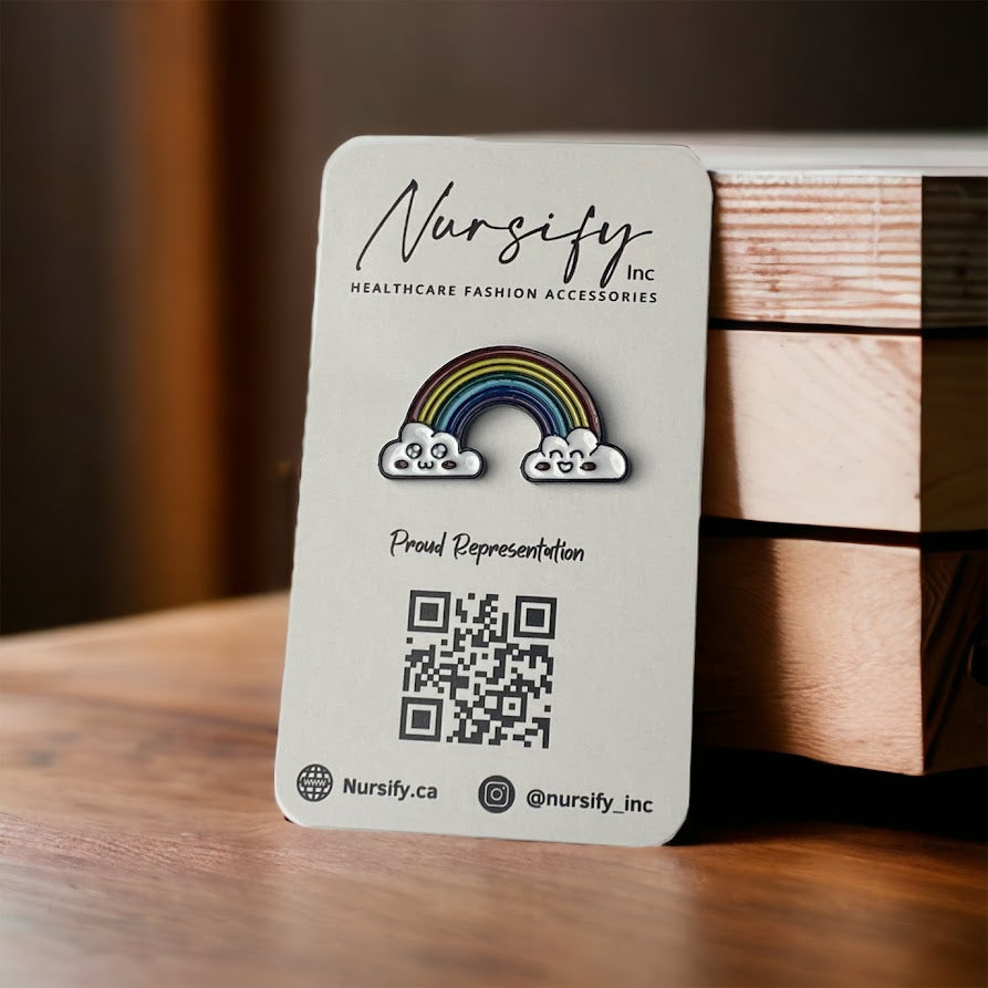 RAINBOW ENAMEL PINS, Different Rainbow Pins, Clothing Accessory, Rainbow Designs