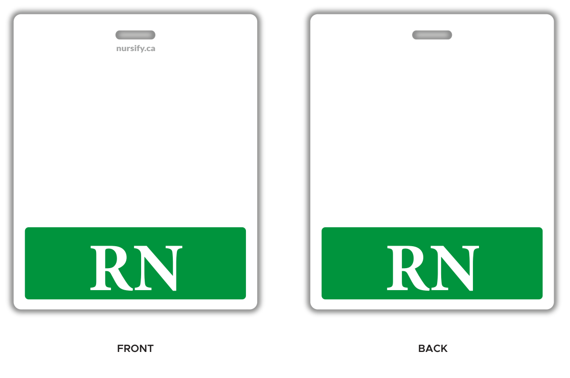 COLORED RN BADGE BUDDY, Nurse Badge Buddy, Nurse Id, Nurse Gift, Horizontal Badge Buddy, Nurse Tag