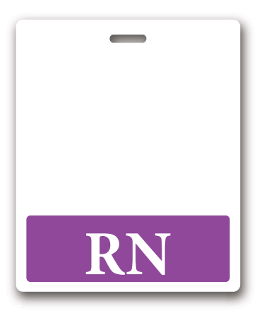 COLORED RN BADGE BUDDY, Nurse Badge Buddy, Nurse Id, Nurse Gift, Horizontal Badge Buddy, Nurse Tag