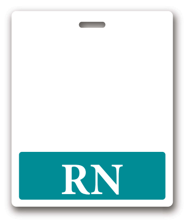 COLORED RN BADGE BUDDY, Nurse Badge Buddy, Nurse Id, Nurse Gift, Horizontal Badge Buddy, Nurse Tag