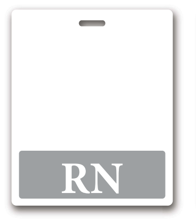 COLORED RN BADGE BUDDY, Nurse Badge Buddy, Nurse Id, Nurse Gift, Horizontal Badge Buddy, Nurse Tag