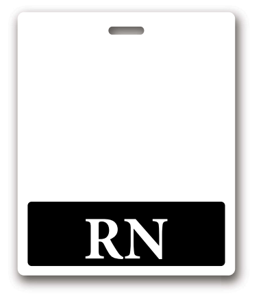 COLORED RN BADGE BUDDY, Nurse Badge Buddy, Nurse Id, Nurse Gift, Horizontal Badge Buddy, Nurse Tag