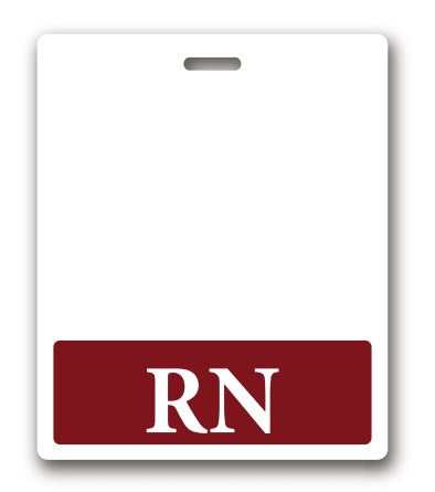 COLORED RN BADGE BUDDY, Nurse Badge Buddy, Nurse Id, Nurse Gift, Horizontal Badge Buddy, Nurse Tag