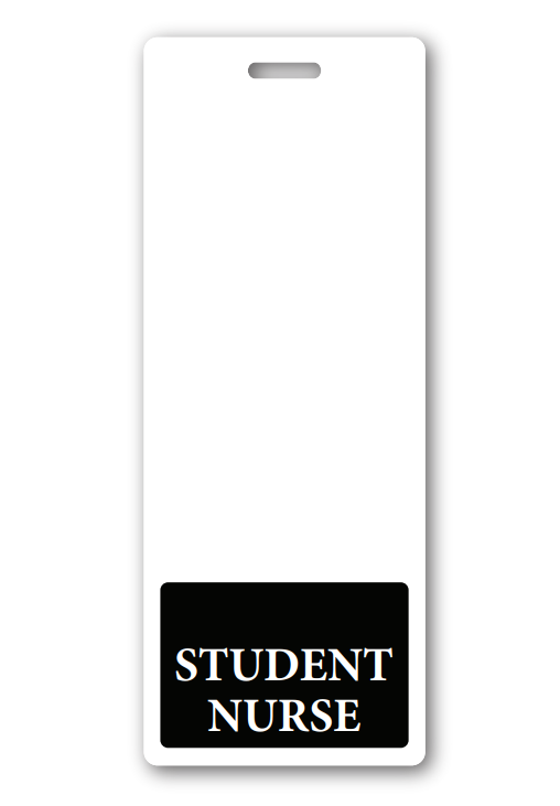 STUDENT NURSE BADGE BUDDY Black
