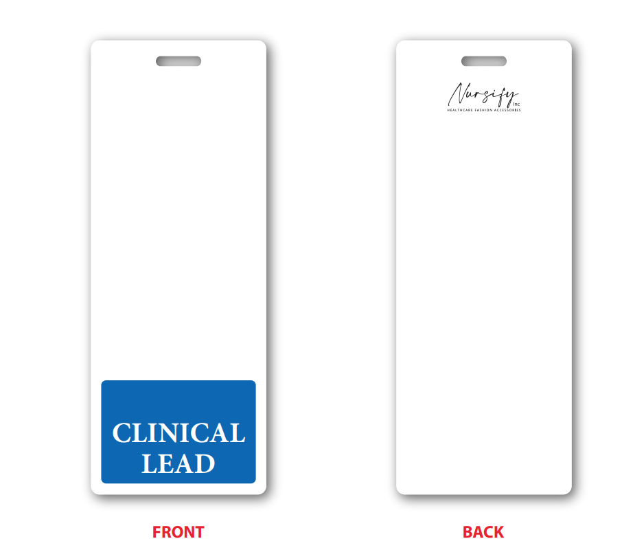 Clinical Lead Badge Buddy Blue