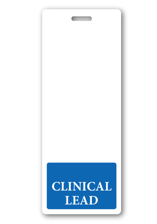 Clinical Lead Badge Buddy Blue