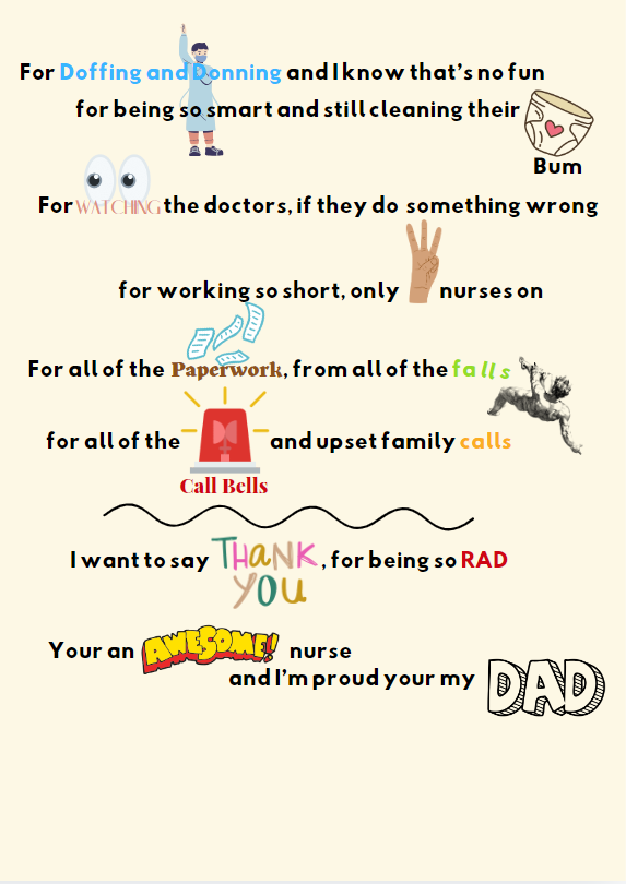 Funny Nurse Thank You Card | Customizable Greeting Card with 5 Options for Personal Touch