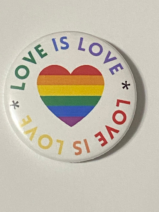 PRIDE BUTTON, Pride Pin, Pride Gift for a Nurse, Love is Love Gift
