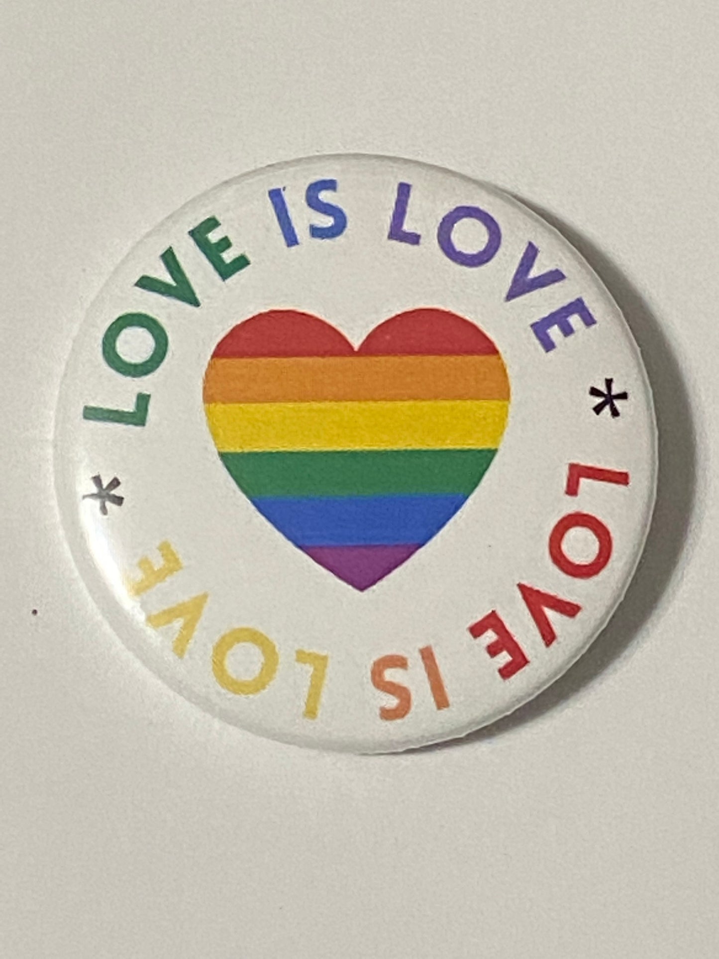 PRIDE BUTTON, Pride Pin, Pride Gift for a Nurse, Love is Love Gift