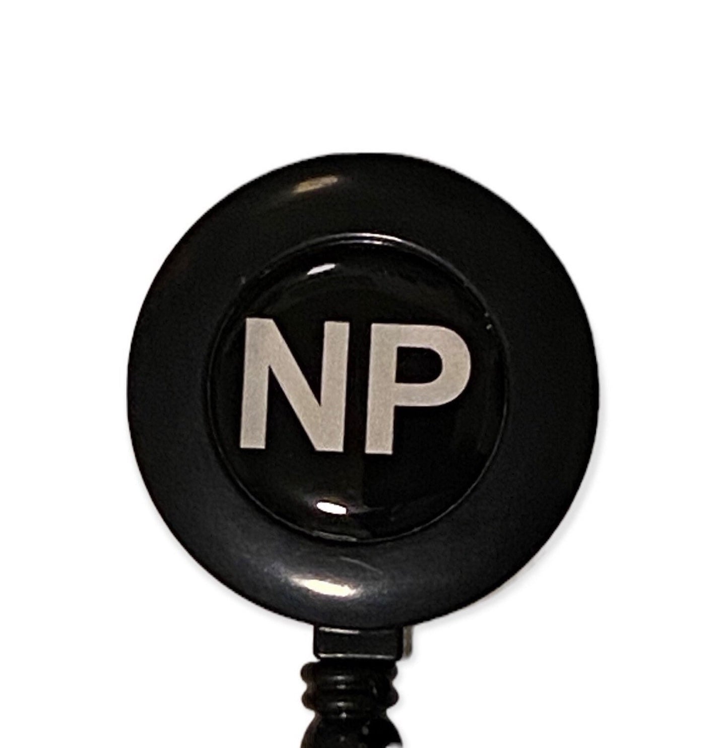 NURSE PRACTITIONER GIFT, Id Holder, Np Badge Reel, Np Gift, Black and White Badge Reel