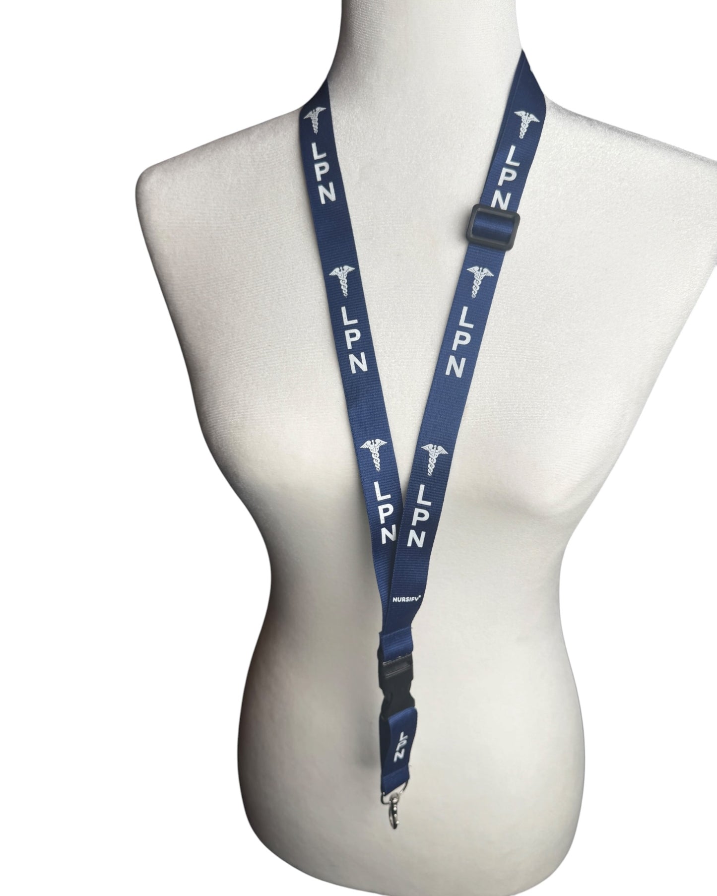 LPN Long Lanyard for Nurses | Adjustable Badge Holder, ID Holder & Breakaway Safety Clip | Nursify