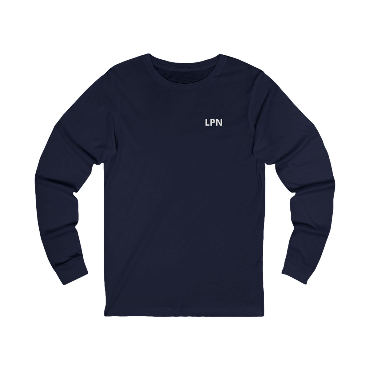 Nursify LPN long sleeve shirt from the professional pride collection, product gallery view.