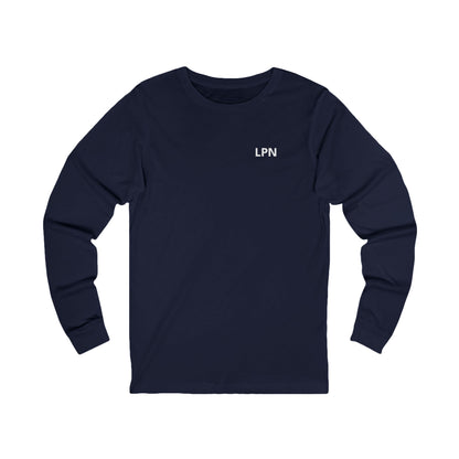 Nursify LPN long sleeve shirt from the professional pride collection, product gallery view.