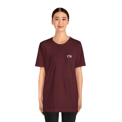 Nursify CTA short sleeve shirt from the professional pride collection, product gallery view.