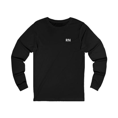 Nursify RN long sleeve shirt from the professional pride collection, product gallery view.