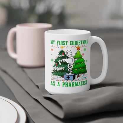 My First Christmas as a Pharmacist Mug, Pharmacy Symbol