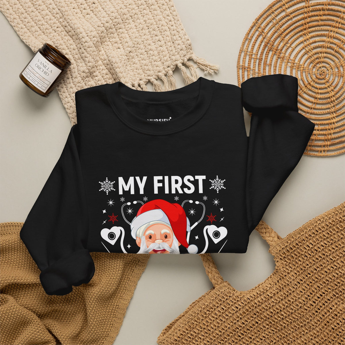 My First Christmas as an LPN Santa Sweatshirt