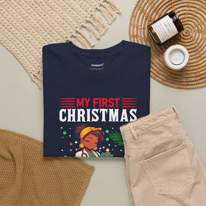 My First Christmas as a Nurse Practitioner T-Shirt, Portrait