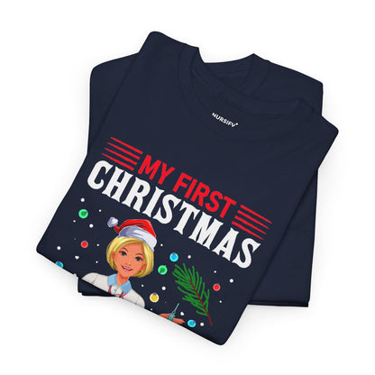 My First Christmas as a Nurse Practitioner T-Shirt, Santa Hat