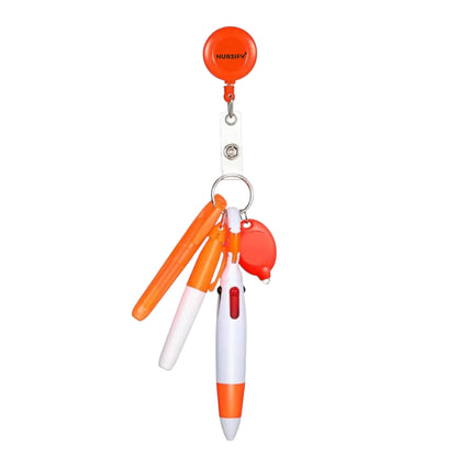Nursify Nurse Utility Badge Reel Set | Pen, Light & Essentials for Every Shift