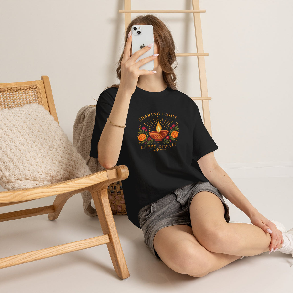 Sharing Light Happy Diwali T Shirt