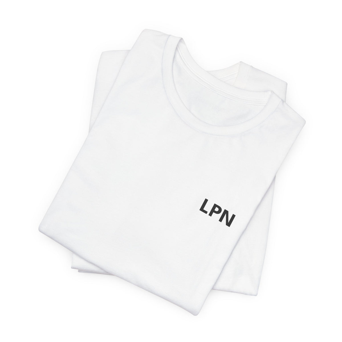 Nursify LPN short sleeve shirt from the professional pride collection, product gallery view.