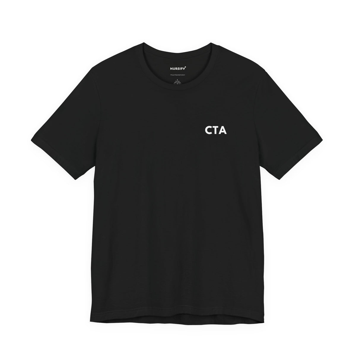 Nursify CTA short sleeve shirt from the professional pride collection, product gallery view.