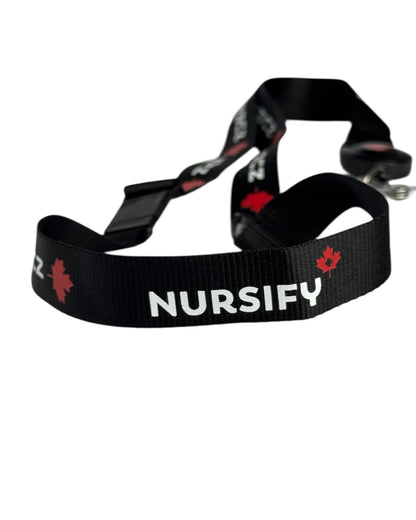 Canadian Nurse Lanyard with Badge Reel