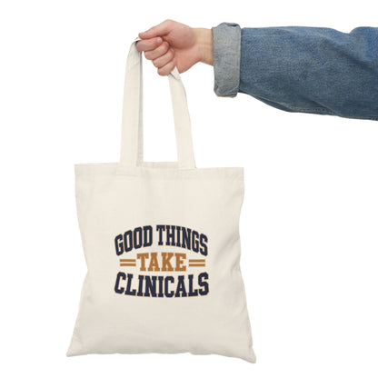 Good Things Take Clinicals Tote Bag | Collegiate Navy