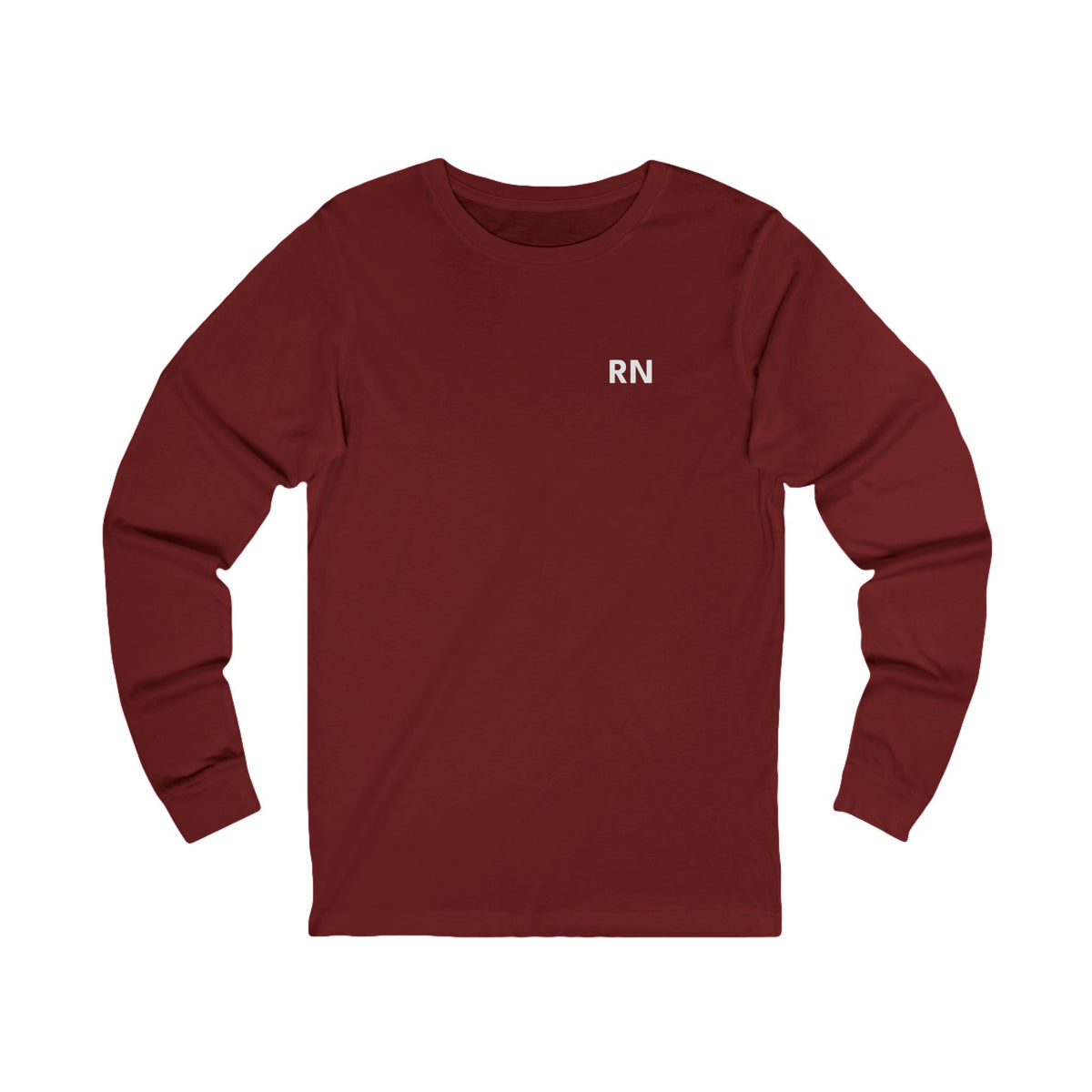 Nursify RN long sleeve shirt from the professional pride collection, product gallery view.