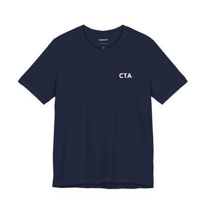 Nursify CTA short sleeve shirt from the professional pride collection, product gallery view.
