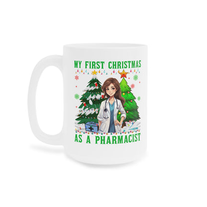My First Christmas as a Pharmacist Mug, Portrait